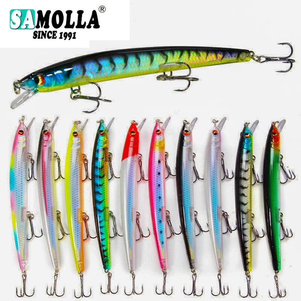 Minnow Fishing Lure Weights 14.5g Long Throw Bait Fish Isca Artificial Fishing Lures 2019 Bass Lure Pesca Fish Bait Wobbler