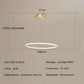 Nordic Simple Round Ring Led Chandeliers Lighting Living Dining Room Lustre Circle Pendant Lights Bedroom Hanging Lamps Fixtures