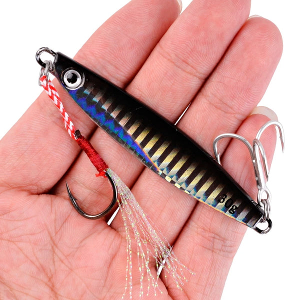 2026 Metal Jig Fishing Lure Weights 7g-40g Trolling Hard Bait Bass Fishing Bait Tackle Trout Jigging Lure Jigs Saltwater Lures