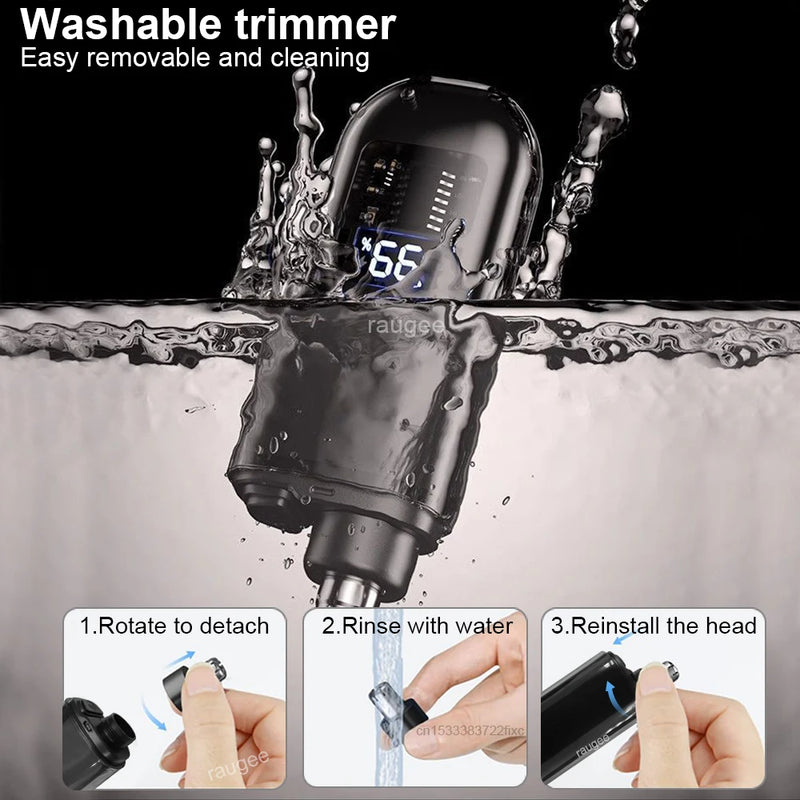 Nose Hair Trimmer Rechargeable Electric Nose Hair Remover Men Eyebrow Hair Shaving Razor Mini Pocket Portable Nose Hair Clipper
