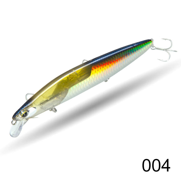 D1 Floating Minnow Fishing Lure 120mm20g/145mm27g Flash Flake Wobbler Baits Weight Slider System For Pike Bass Tackle