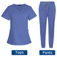 Short Sleeve Scrubs Surgical Nursing Uniforms Nurse Women V-neck Pocket Workwear Dentist Medical Uniforms Men Clinic Scrub Suit