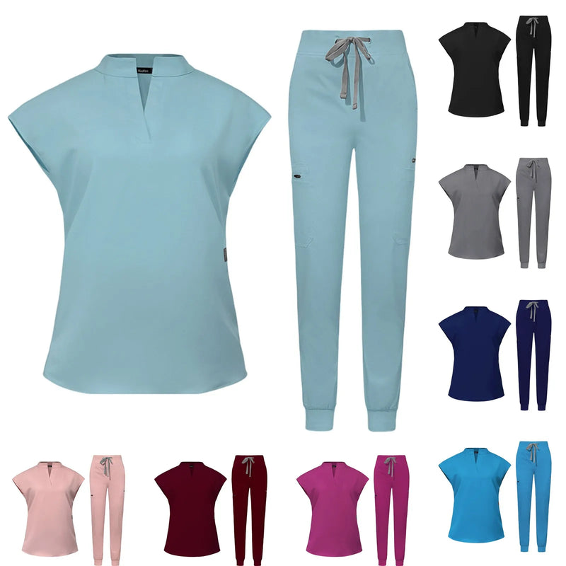 Scrubs Sets Beauty Costume High-Quality Scrubs Women Surgical Scrubs Set Scrubs Hospital Working Scrubs Set