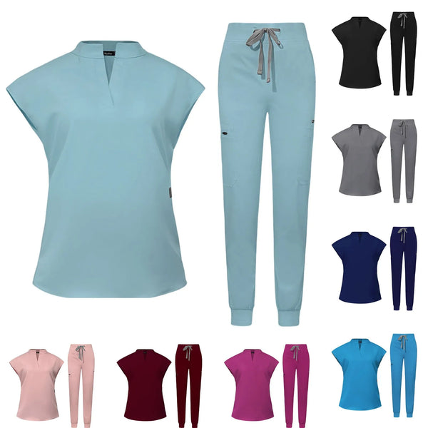 Scrubs Sets Beauty Costume High-Quality Scrubs Women Surgical Scrubs Set Scrubs Hospital Working Scrubs Set