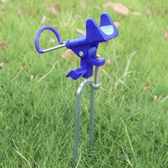 Fishing Rod Stand Luminous Non-slip Mat Fishing Rod Storage Rack 360 Degrees Adjustable Fishing Support Rod for Bank Fishing