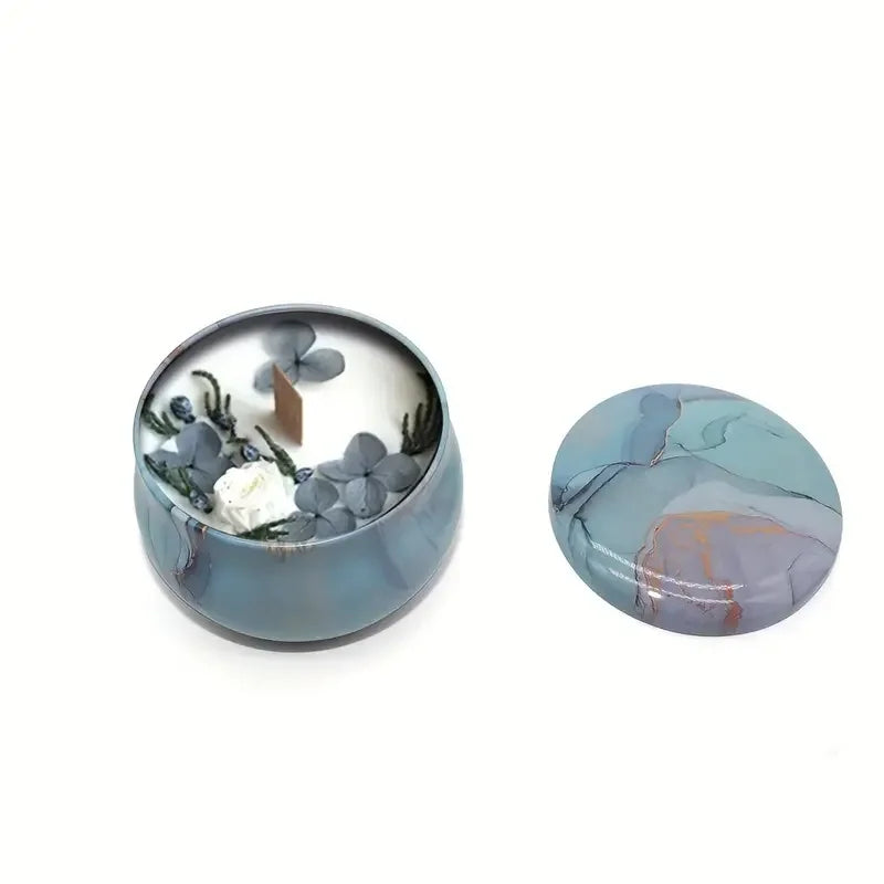 12pcs 4oz Candle Tins With Lids, Round Metal Candle Jars Kit For Loose Candles, Used For DIY Storage, Candle Making Supplies,