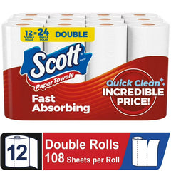 Scott Paper Towels Choose-A-Sheet 12 Double Rolls