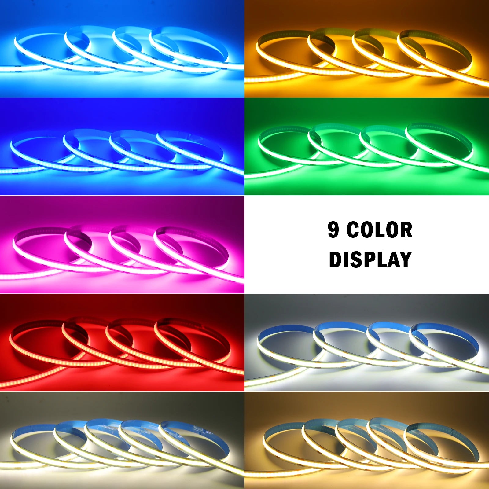LED Light Strip USB With 3Keys Switch Dimmable DC5V COB 320Leds/m Blue/White/Red/Green Flex Adhesive Tape Night Lighting  3/5M