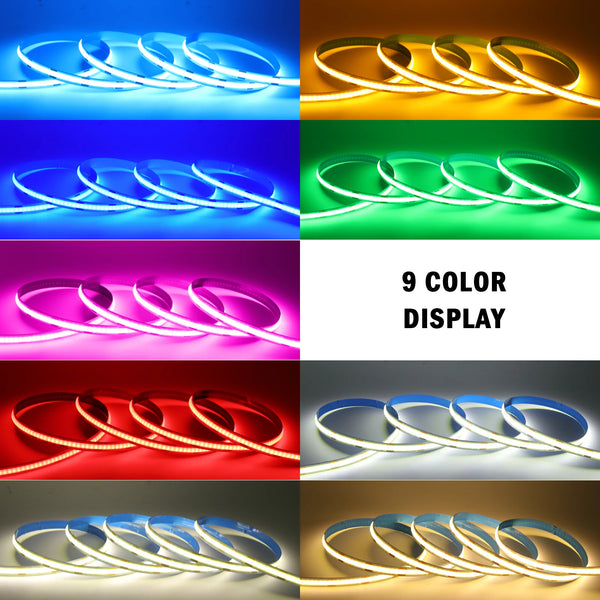 LED Light Strip USB With 3Keys Switch Dimmable DC5V COB 320Leds/m Blue/White/Red/Green Flex Adhesive Tape Night Lighting  3/5M