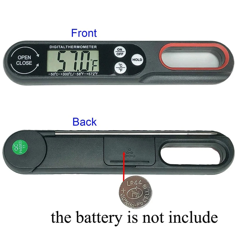 Digital Meat Thermometer Cooking Food Kitchen BBQ Probe Water Milk Oil Liquid Oven Baking Digital Temperature Meter
