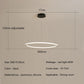 Nordic Simple Round Ring Led Chandeliers Lighting Living Dining Room Lustre Circle Pendant Lights Bedroom Hanging Lamps Fixtures