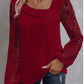 Fashion White Lace Blouse Women 2023 Casual New Arrivals Shirts And Blouses Elegant Female Loose Long Sleeve Tops