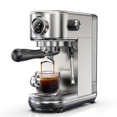 HiBREW 20Bar Semi Automatic Espresso Coffee Machine Temperature Adjustable Cold/Hot Super Slim Coffee Maker Cappuccino H10B