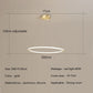 Nordic Simple Round Ring Led Chandeliers Lighting Living Dining Room Lustre Circle Pendant Lights Bedroom Hanging Lamps Fixtures
