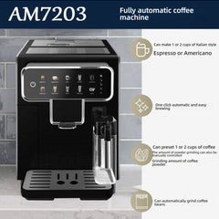 CAFOVO AE01 Fully Automatic Coffee Machine Bean to Cup One Touch Espresso Americano Maker with Milk Frother 1350W