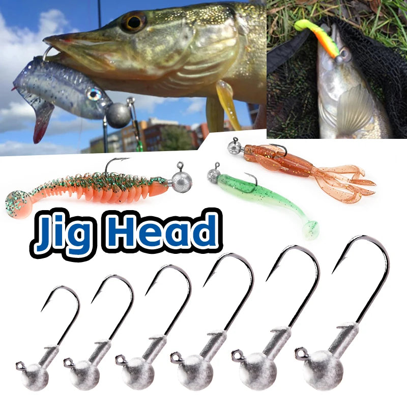 MEREDITH Jig Head 1g 2g 3g 4g 5g 7g 8g 10g 12g 14g 22g Head Hook Jig Fishing Hook Jig Pike Fish Accessories