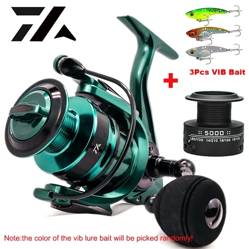 VWVIVIDWORLD,High Quality,Double Spool,Fishing Reel,Alloy Gear Ratio,High Speed,Spinning Reel,Casting reel,Carp Saltwater