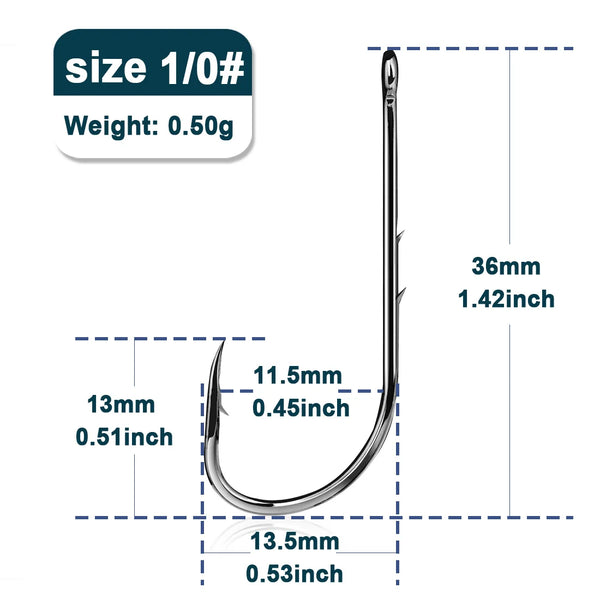 9KM Baitholder Fishing Hooks Sea Barbed Long Shank Beak Hook Live Bait Holder Fishing Worm Hooks Saltwater Accessories Tackle