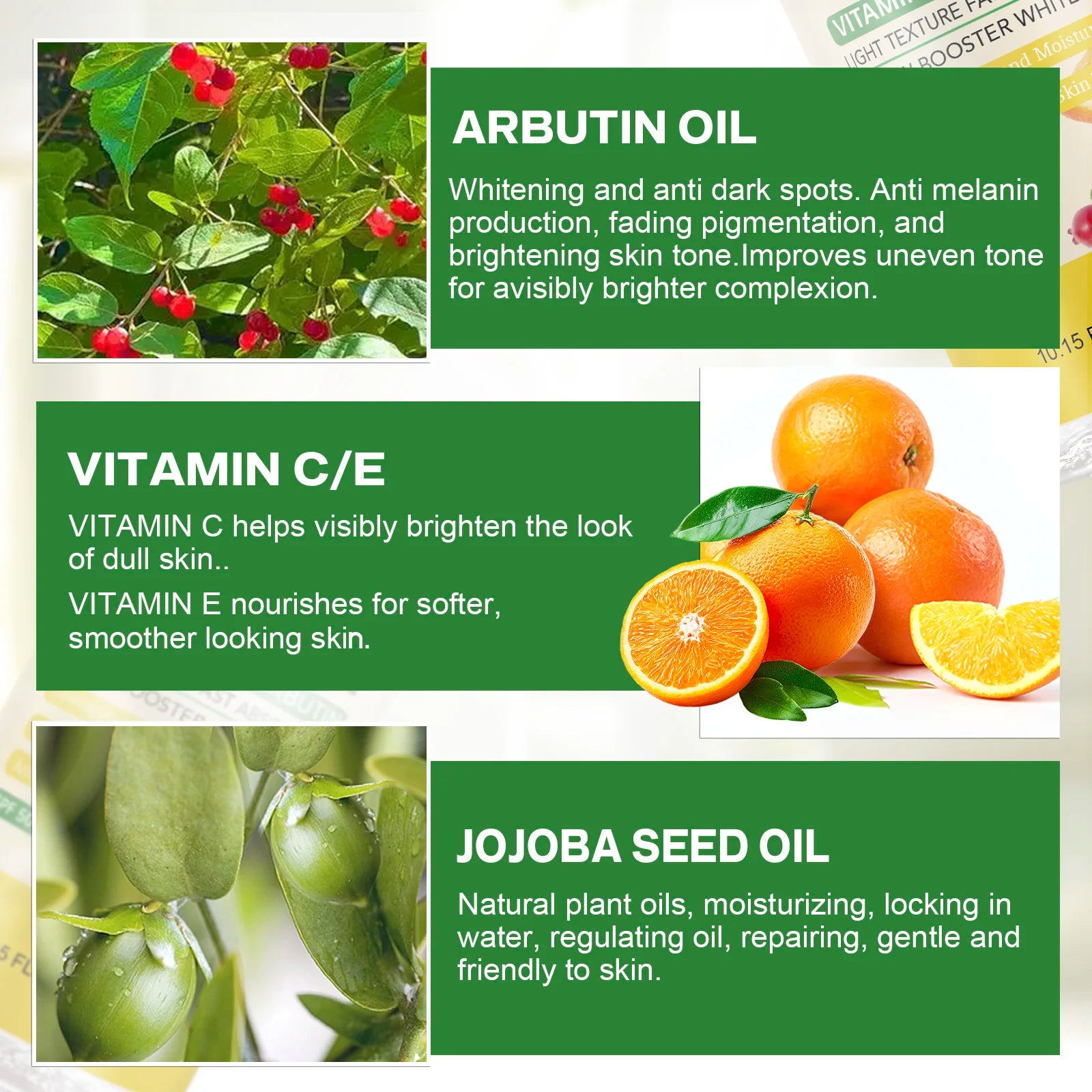 WK JALY Whitening Body Oil, Remove Dark Spots, Glow Booster, Smooth, Clean Skin, Deep Moisturizing, With Jojoba Oil, Arbutin