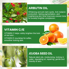 WK JALY Whitening Body Oil, Remove Dark Spots, Glow Booster, Smooth, Clean Skin, Deep Moisturizing, With Jojoba Oil, Arbutin