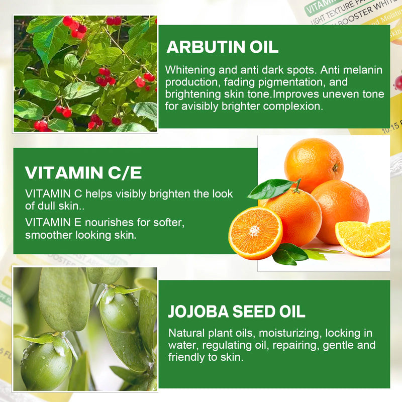 WK JALY Whitening Body Oil, Remove Dark Spots, Glow Booster, Smooth, Clean Skin, Deep Moisturizing, With Jojoba Oil, Arbutin