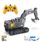 1/18 RC Excavator Alloy Electric Toy Spray with Light 15/13/12 Channel Kids Simulation Remote Control Car RC Truck Toys for Boys