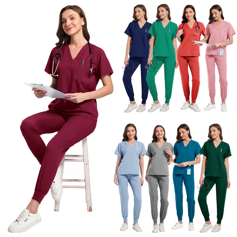 Most Popular Women’s Surgical Scrubs Fig Scrubs Clinical Uniform Woman Dentist Aesthetic Uniforms Man Nurse Accessories Clothes