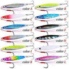 2026 Metal Jig Fishing Lure Weights 7g-40g Trolling Hard Bait Bass Fishing Bait Tackle Trout Jigging Lure Jigs Saltwater Lures