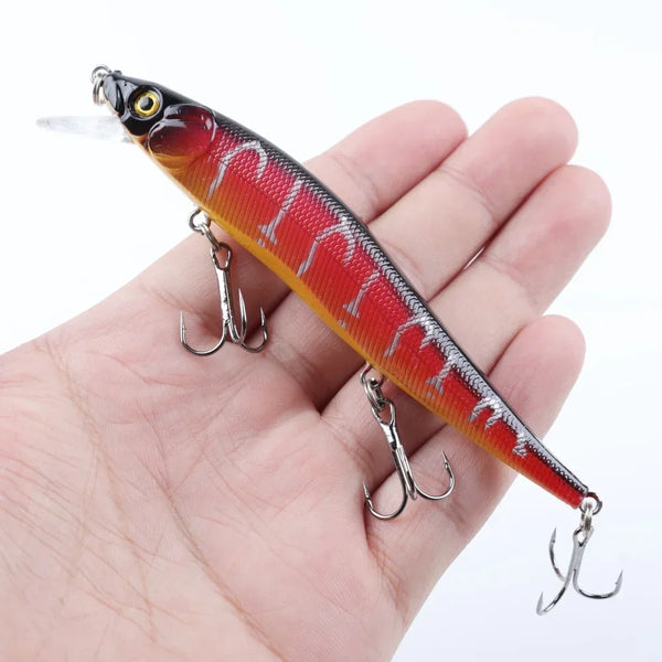 1 Pcs Fishing Lure 11.5cm/14g Minnow Crankbait Wobblers 3D Eyes Perch Artificial Bait Pike Carp Bait Swim Bait Fishing Pesca