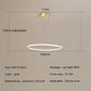 Nordic Simple Round Ring Led Chandeliers Lighting Living Dining Room Lustre Circle Pendant Lights Bedroom Hanging Lamps Fixtures