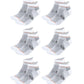 Men's & Women's Bamboo Ankle Socks 6-Pack