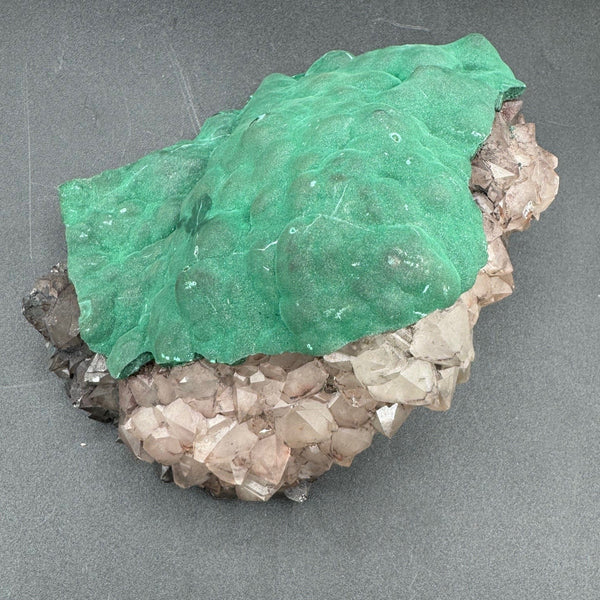 Bubble Malachite and Quartz - 1738g