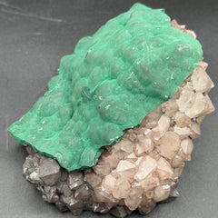 Bubble Malachite and Quartz - 1738g