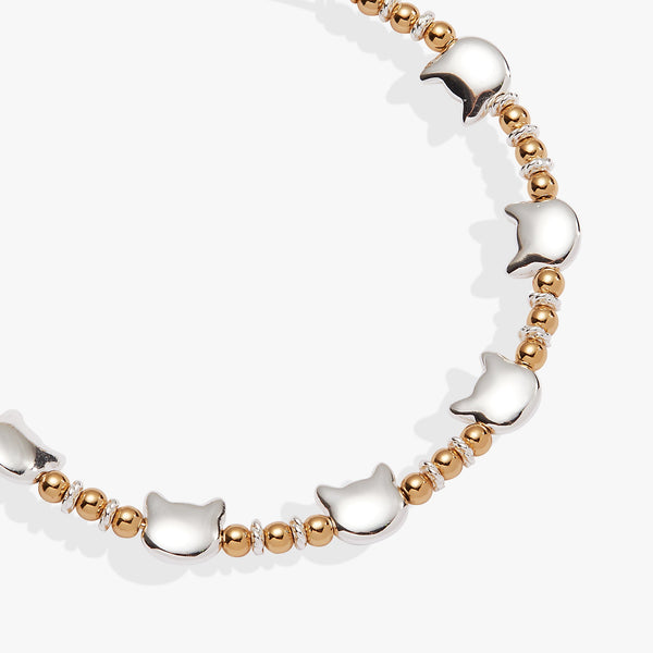 Cat Beaded Bangle