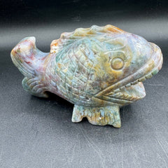 Ocean Jasper Fish Carving - 458g
