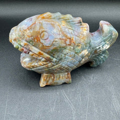 Ocean Jasper Fish Carving - 458g