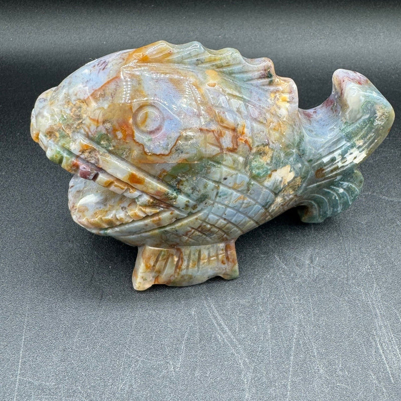 Ocean Jasper Fish Carving - 458g