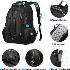 Large Laptop Backpack – 40L TSA-Approved Oxford Travel Pack