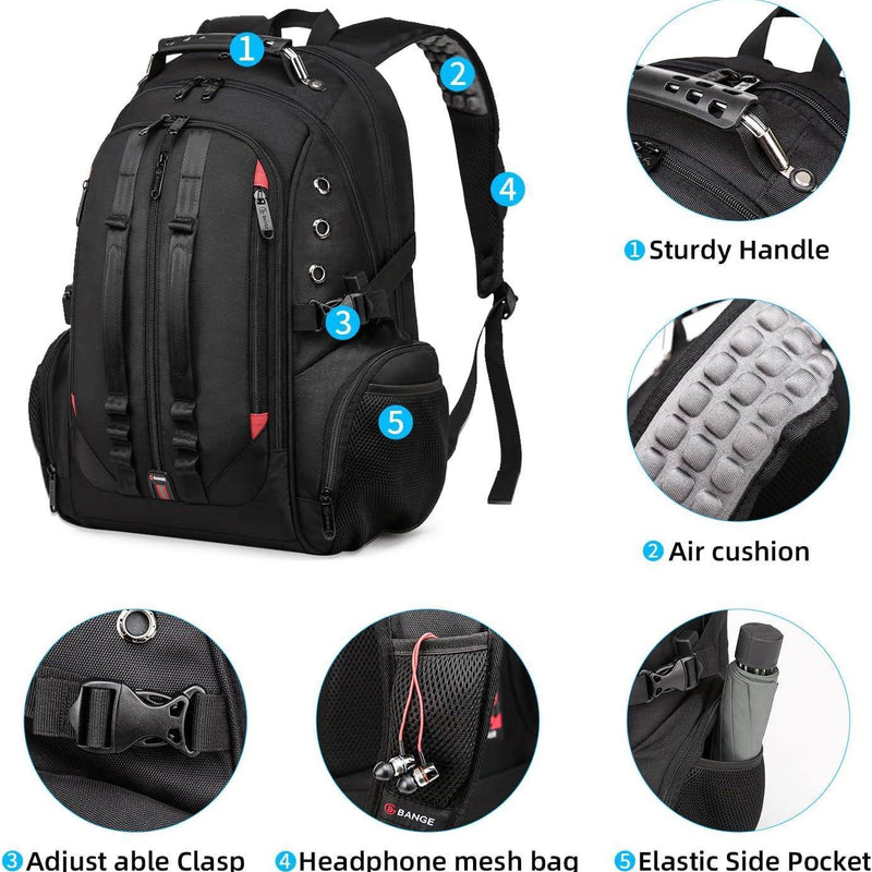 Large Laptop Backpack – 40L TSA-Approved Oxford Travel Pack