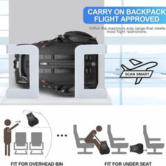 Large Laptop Backpack – 40L TSA-Approved Oxford Travel Pack
