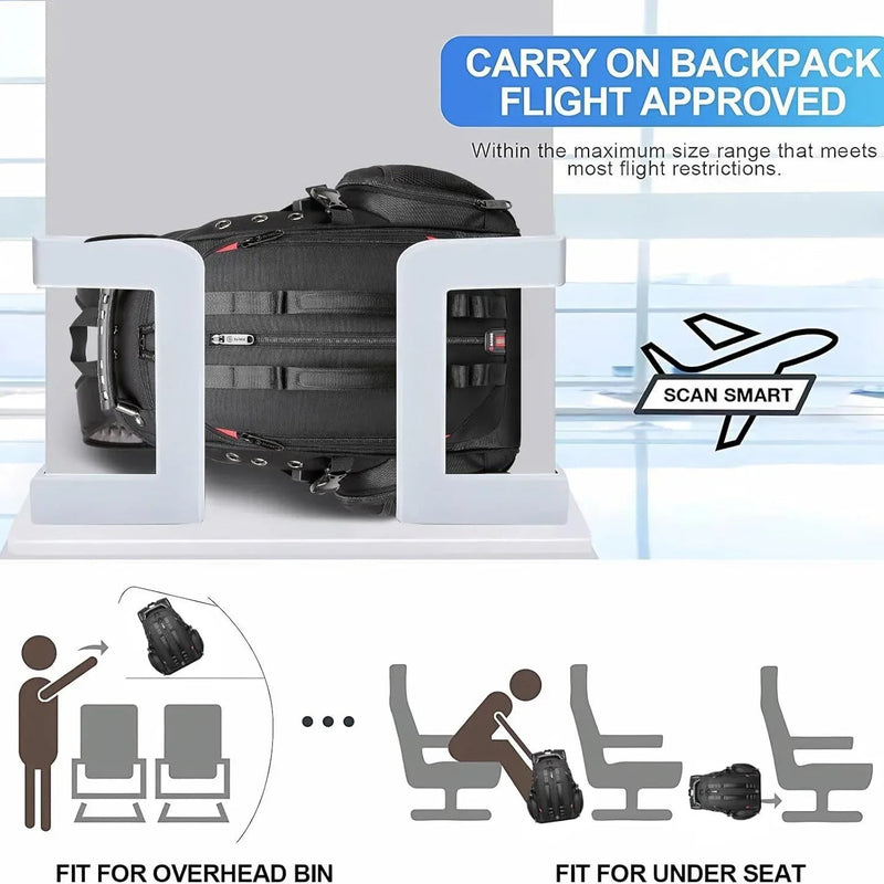 Large Laptop Backpack – 40L TSA-Approved Oxford Travel Pack