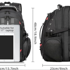 Large Laptop Backpack – 40L TSA-Approved Oxford Travel Pack