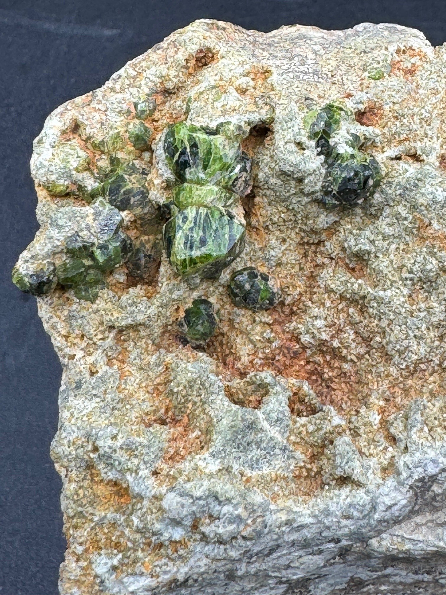 Green Garnet Specimen - 369g