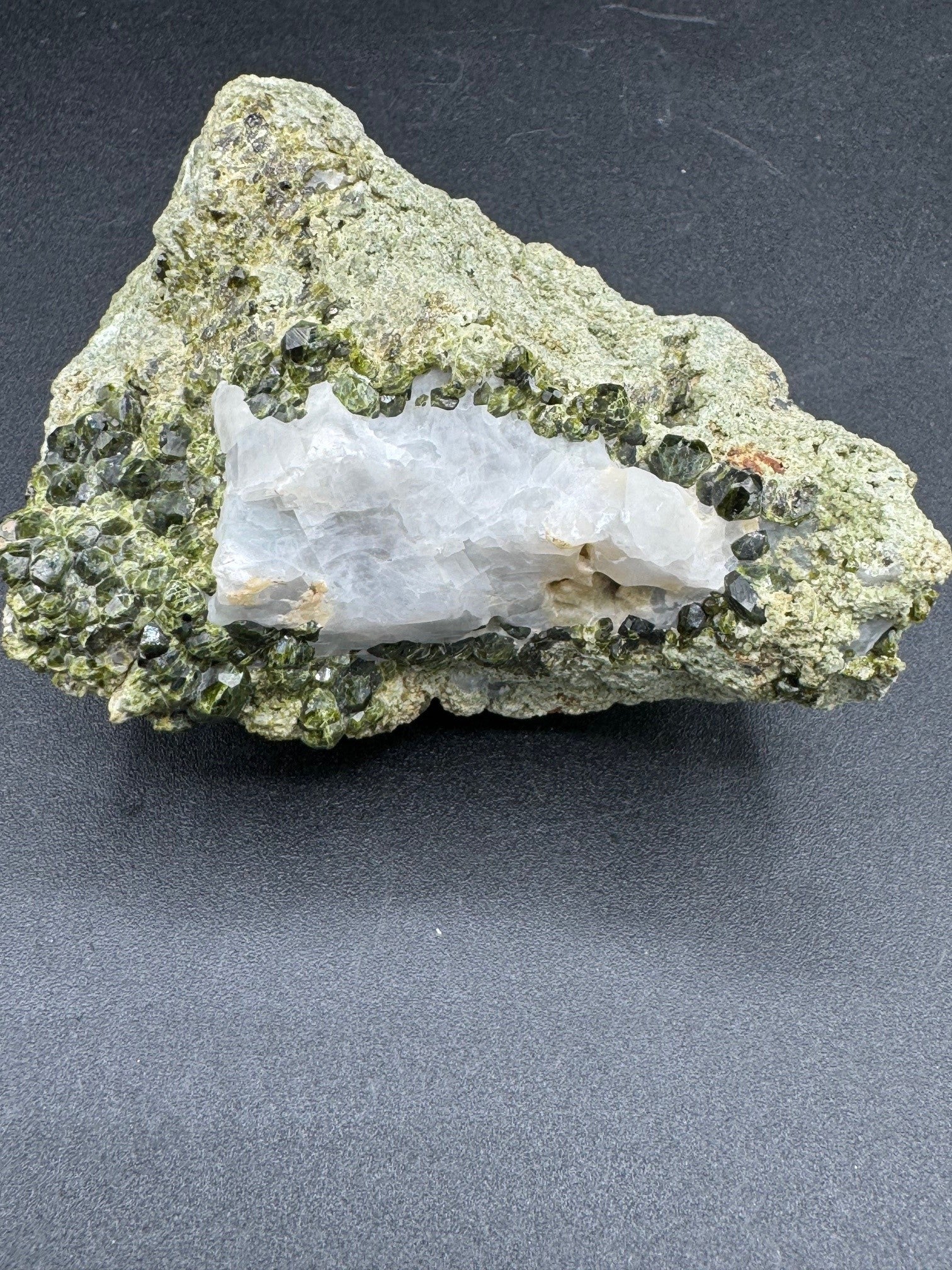 Green Garnet Specimen - 373g