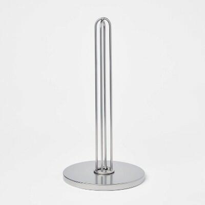 Threshold Nickel Paper Towel Holder Freestanding Steel 13