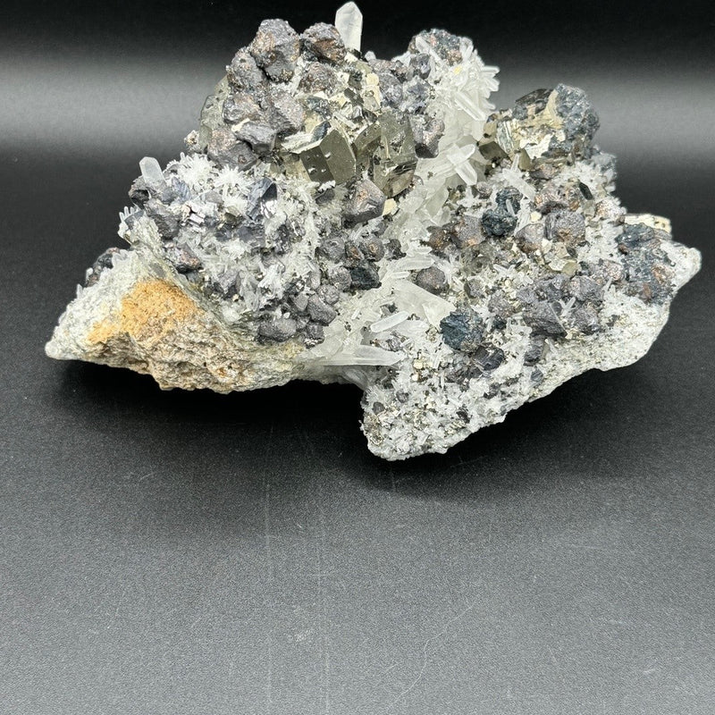 Pyrite and Quartz Cluster - 2404g
