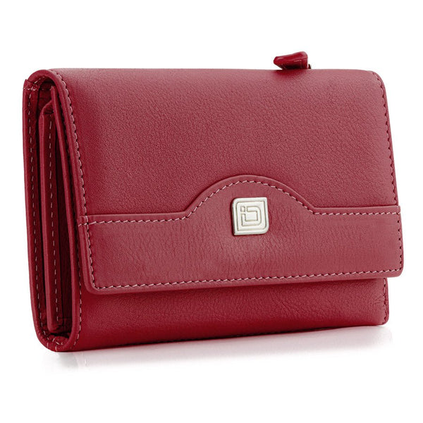 RFID Blocking Women's Leather Trifold Wallet