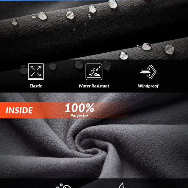 Men's Thermal Fleece Windproof Cycling Pants