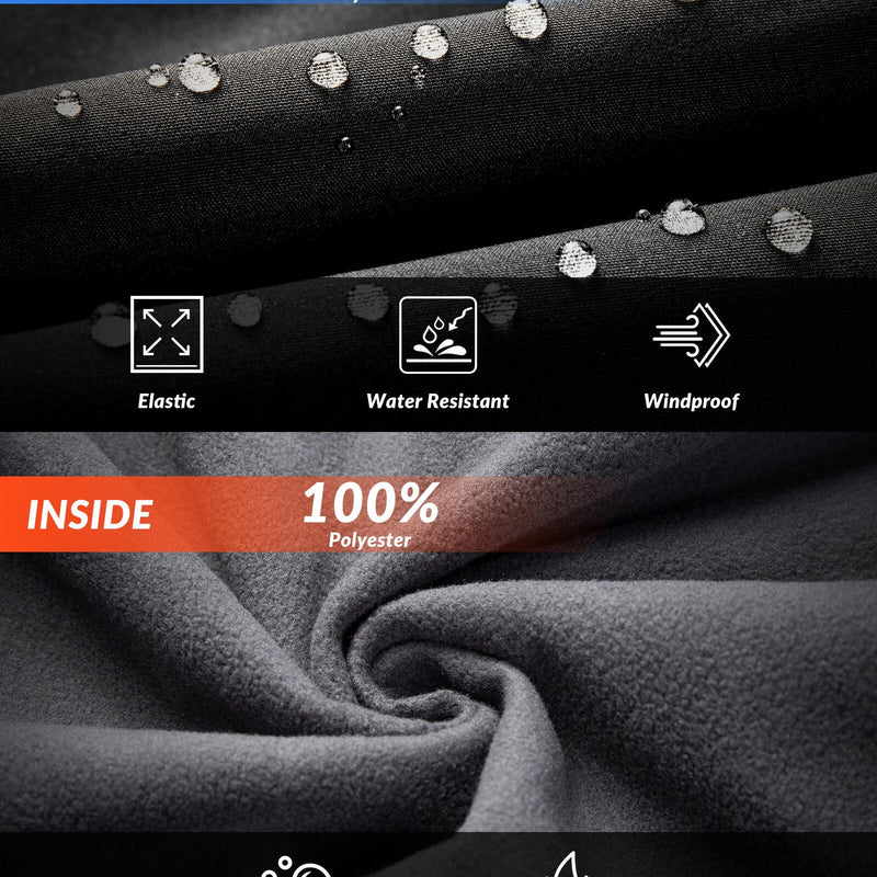 Men's Thermal Fleece Windproof Cycling Pants