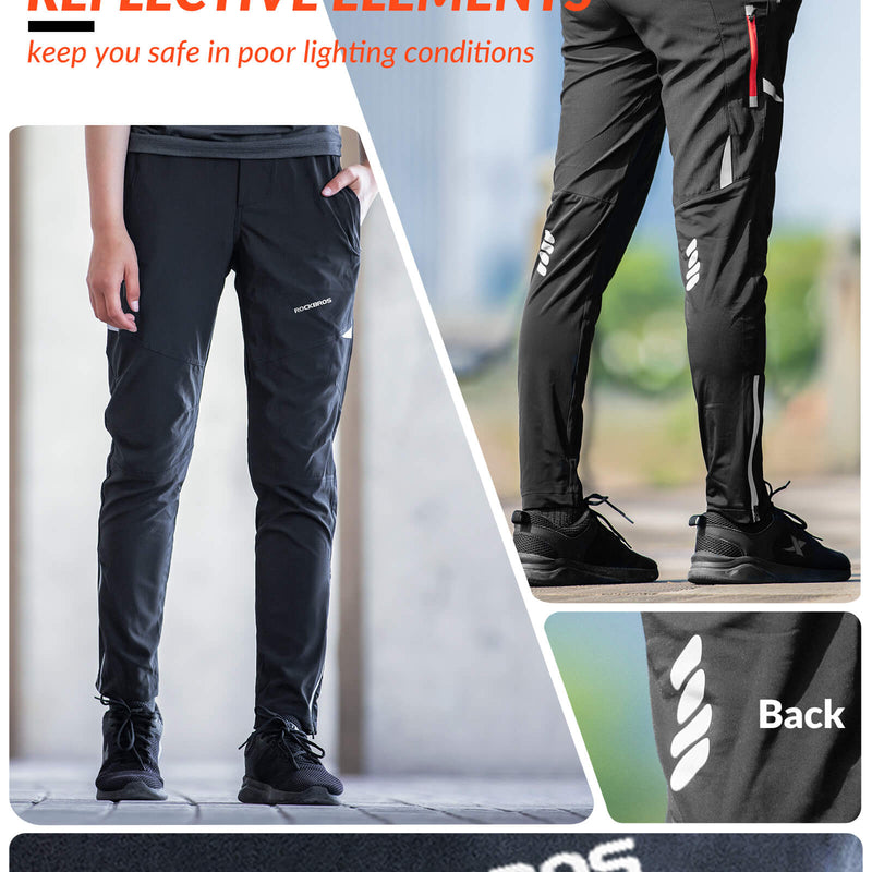 Men's Thermal Fleece Windproof Cycling Pants